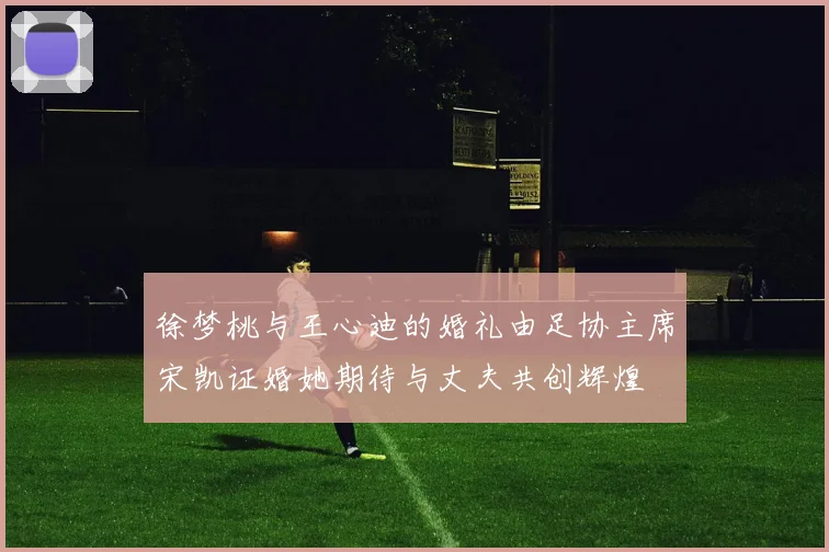 徐梦桃与王心迪的婚礼由足协主席宋凯证婚她期待与丈夫共创辉煌